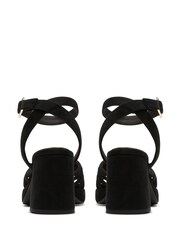 Clarks Black Suede Ritzy75 Faye Sandals - Image 4 of 6