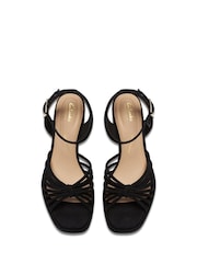 Clarks Black Suede Ritzy75 Faye Sandals - Image 5 of 6