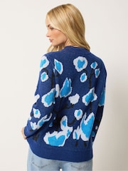 M&Co Blue Woodland Pattern Jumper - Image 3 of 5
