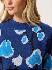 M&Co Blue Woodland Pattern Jumper - Image 4 of 5