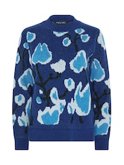 M&Co Blue Woodland Pattern Jumper - Image 5 of 5