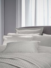 Bedeck of Belfast Silver 100% Cotton Sateen Embroidered Tahra Cushion - Image 1 of 4