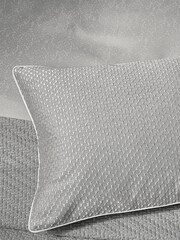 Bedeck of Belfast Silver 100% Cotton Sateen Embroidered Tahra Cushion - Image 3 of 4