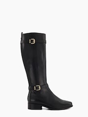 črna - Dune London Tepi Branded Trim Knee High gležnjarji - Slika 1 iz 4