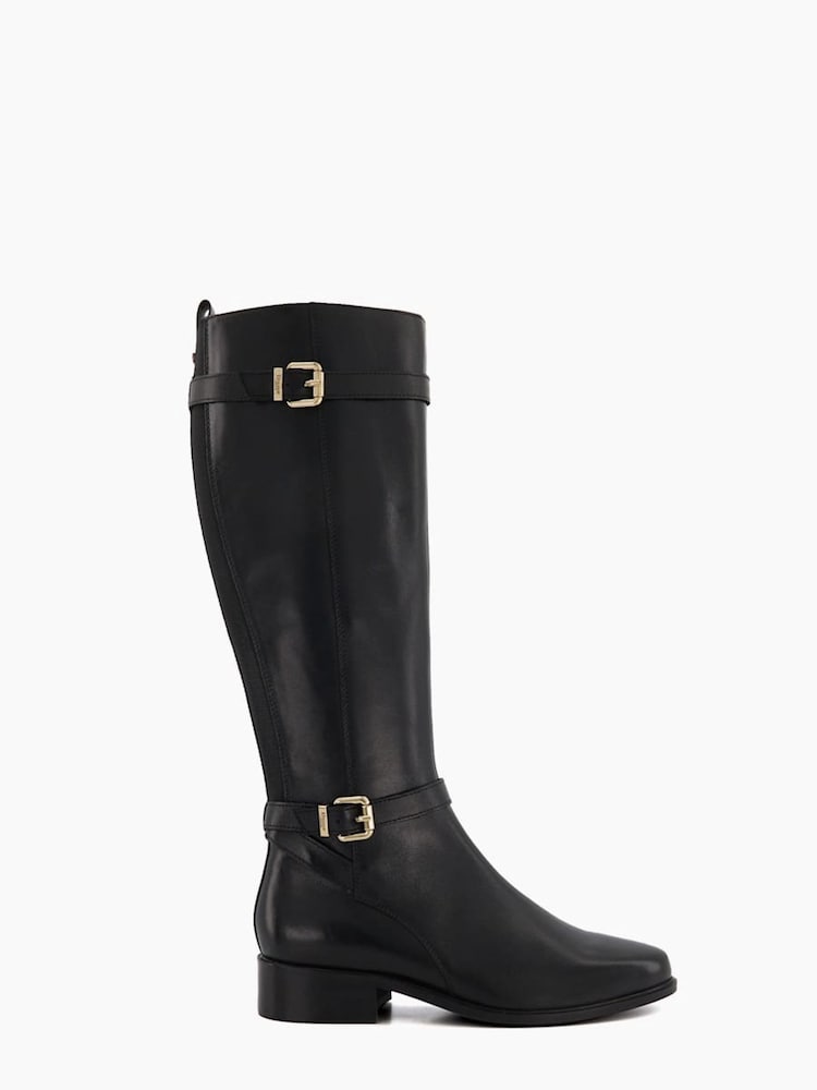 črna - Dune London Tepi Branded Trim Knee High gležnjarji - Slika 1 iz 4