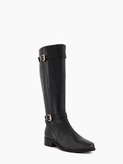 črna - Dune London Tepi Branded Trim Knee High gležnjarji - Slika 2 iz 4