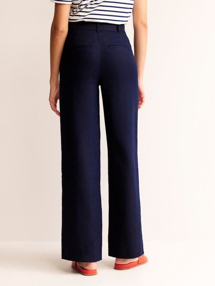 Boden Blue Westbourne 100% Cotton Trousers - Image 2 of 5