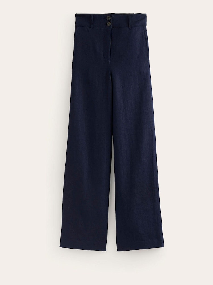 Boden Blue Westbourne 100% Cotton Trousers - Image 5 of 5 Boden Blue Westbourne 100% Cotton Trousers - Image 5 of 5