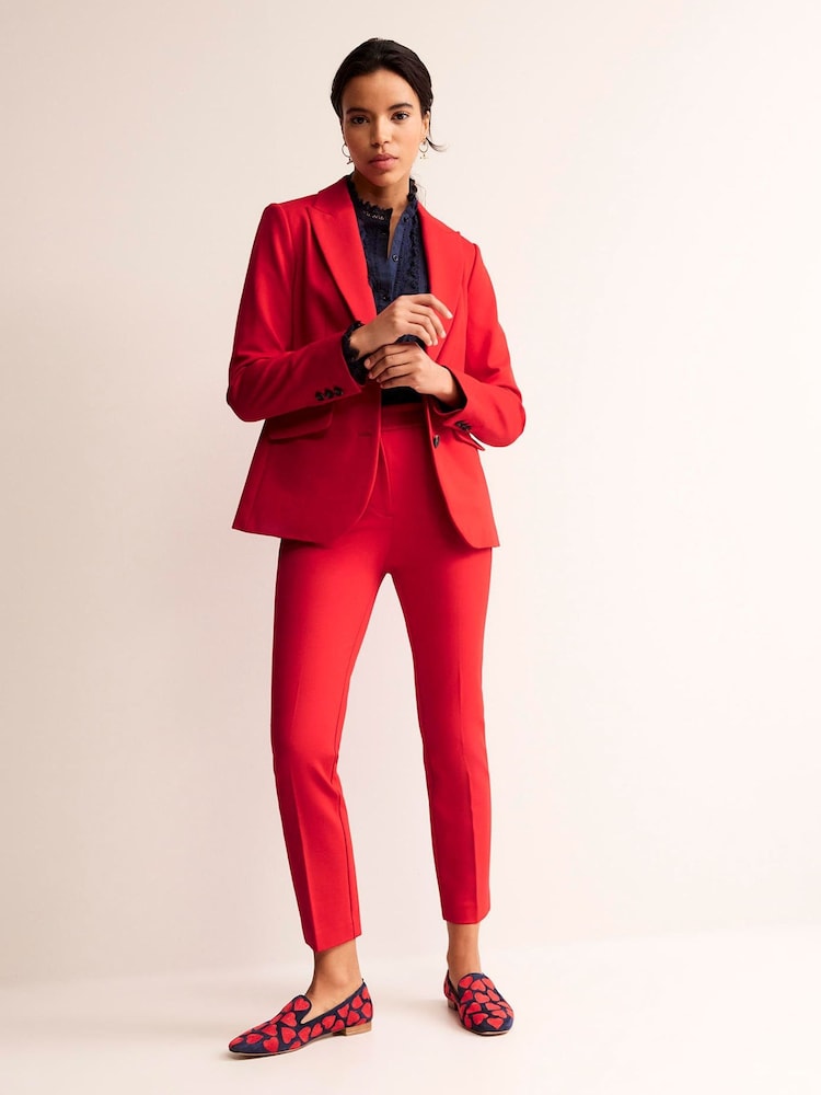 Boden Red Highgate Ponte Trousers - Image 3 of 5