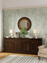 Laura Ashley Brown Garrat 4 Door 3 Drawer Sideboard - Image 1 of 4