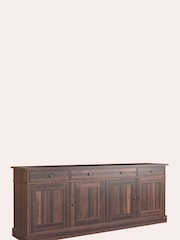 Laura Ashley Brown Garrat 4 Door 3 Drawer Sideboard - Image 3 of 4