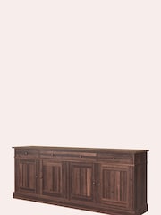 Laura Ashley Brown Garrat 4 Door 3 Drawer Sideboard - Image 4 of 4