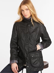 Barbour® Black Beadnell Classic Wax Jacket - Image 1 of 6