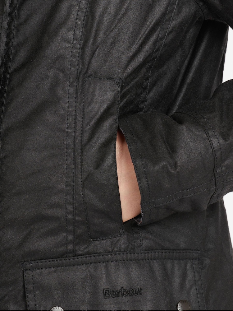 Barbour® Black Beadnell Classic Wax Jacket - Image 4 of 6