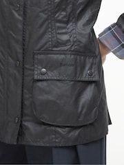 Barbour® Black Beadnell Classic Wax Jacket - Image 7 of 9