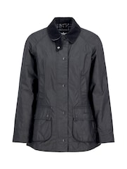 Barbour® Black Beadnell Classic Wax Jacket - Image 8 of 9