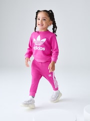adidas Originals Pink Crew Set - Image 2 of 7