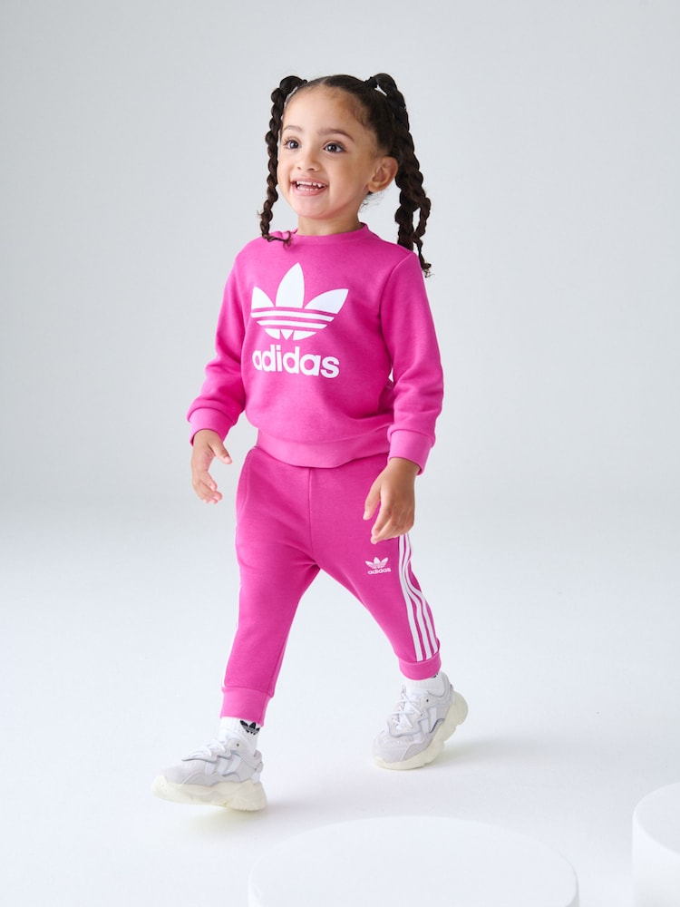 adidas Originals Pink Crew Set - Image 2 of 7