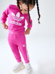 adidas Originals Pink Crew Set - Image 3 of 7