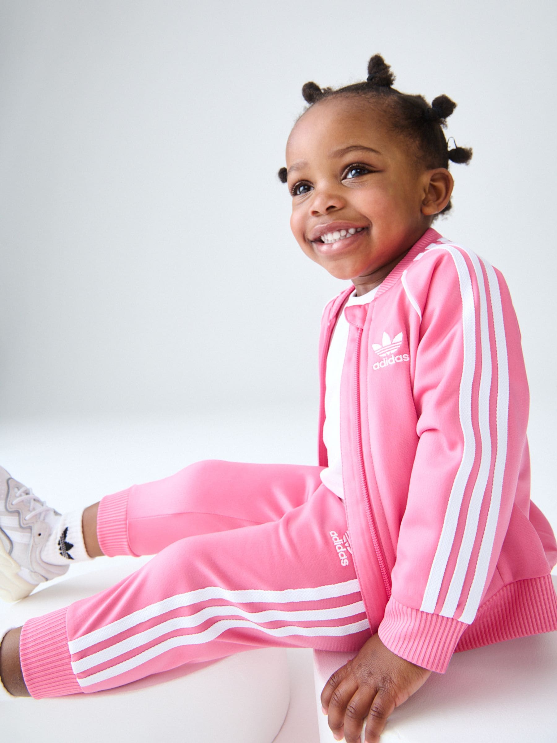 Adidas originals pink tracksuit best sale