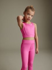 Bright Pink Sports Crop Top (5-16yrs) - Image 1 of 7