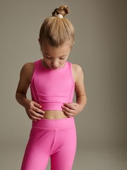Bright Pink Sports Crop Top (5-16yrs) - Image 2 of 7