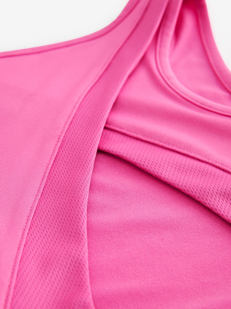 Bright Pink Sports Crop Top (5-16yrs) - Image 7 of 7