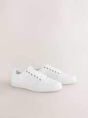 White Smart Casual Trainers - Image 1 of 4