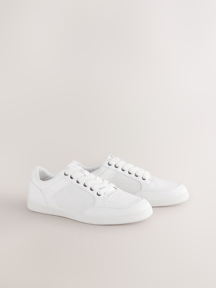 White Smart Casual Trainers - Image 1 of 4
