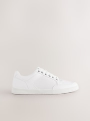 White Smart Casual Trainers - Image 2 of 4
