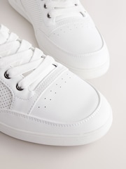 White Smart Casual Trainers - Image 3 of 4