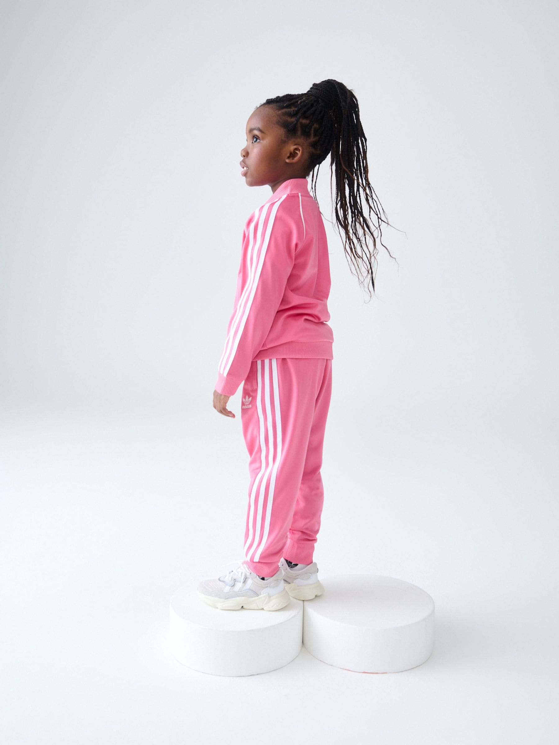 Adidas pink sst tracksuit clearance