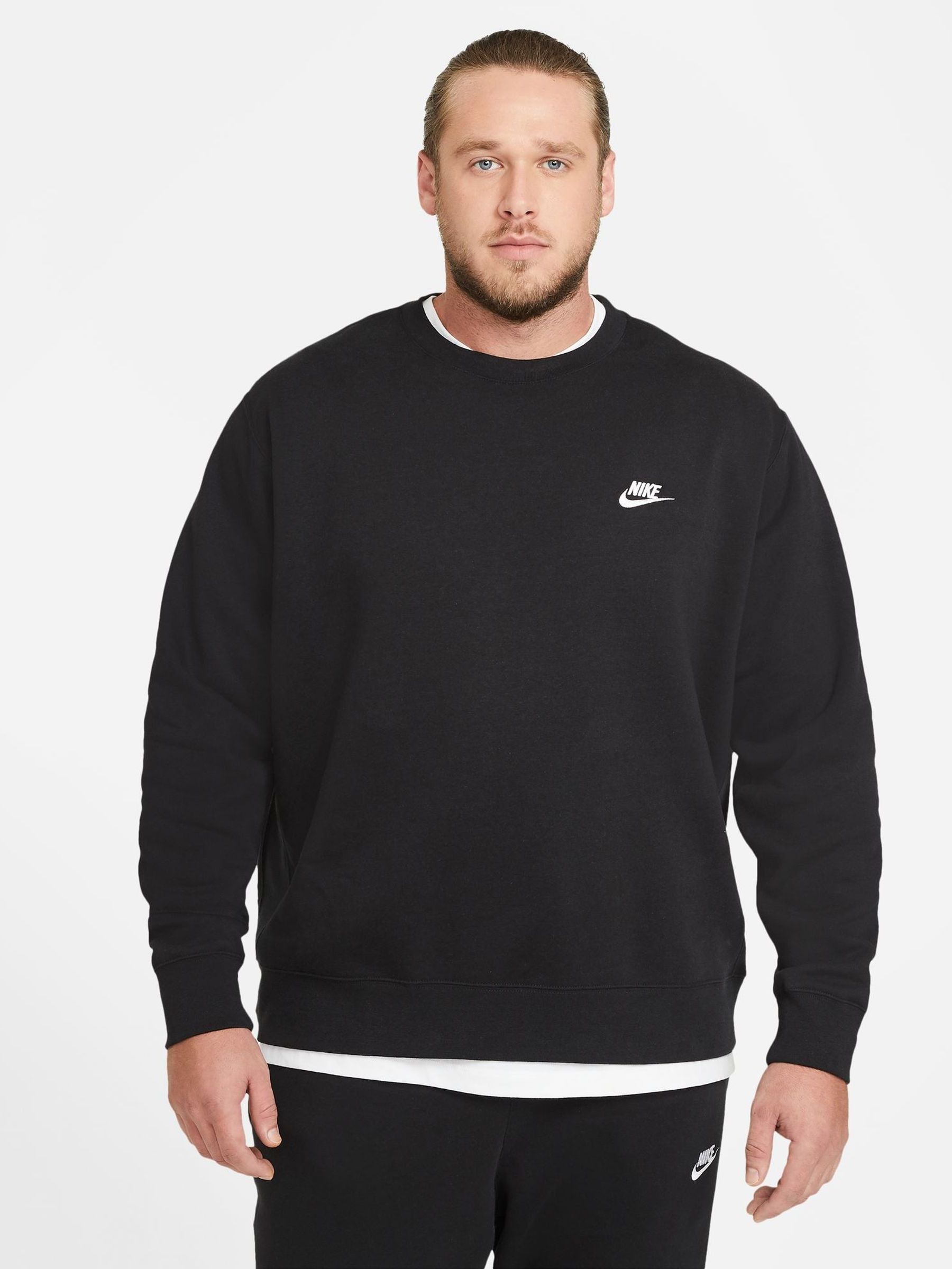 Buy Чорний - Nike Толстовка клубного екіпажу з сайту Next Ukraine