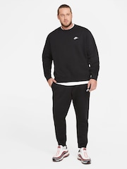 Черный - Свитшот с круглым вырезом Nike Club - Изображение 6 из 13
