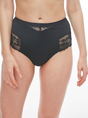 Black / Praline Nude Tummy Control Light Shaping High Waist Thongs 2 Pack - Image 5 of 8