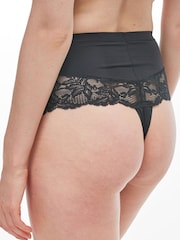 Black / Praline Nude Tummy Control Light Shaping High Waist Thongs 2 Pack - Image 6 of 8