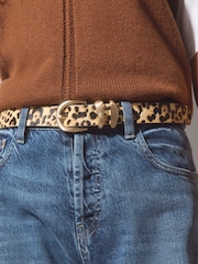 Animal Regular Leather Hair On Belt - Image 3 of 6