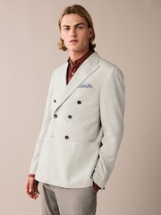 Light Grey Linen Blend Blazer - Image 1 of 9