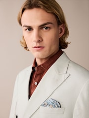 Light Grey Linen Blend Blazer - Image 4 of 9
