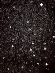 Lipsy Black Sequin Fringe Jacket - Image 6 of 6