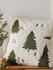 Catherine Lansfield Cosy Boucle Christmas Tree Cushion - Изображение 1 из 4