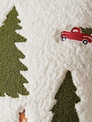Catherine Lansfield Cosy Boucle Christmas Tree Cushion - Изображение 2 из 4