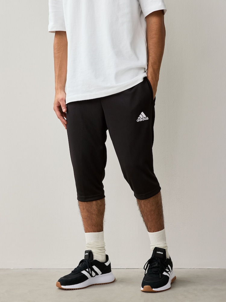 adidas Black Entrada 22 3/4 Bottoms Joggers - Image 1 of 9 adidas Black Entrada 22 3/4 Bottoms Joggers - Image 1 of 9