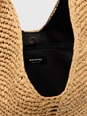 Słomkowa torba typu tote Whistles w kształcie trójkąta - Obraz 3 z 4