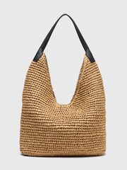Słomkowa torba typu tote Whistles w kształcie trójkąta - Obraz 4 z 4