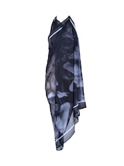 Seaspray Amalfi Floral Tassel Trim Black Beach Kaftan - Image 4 of 4