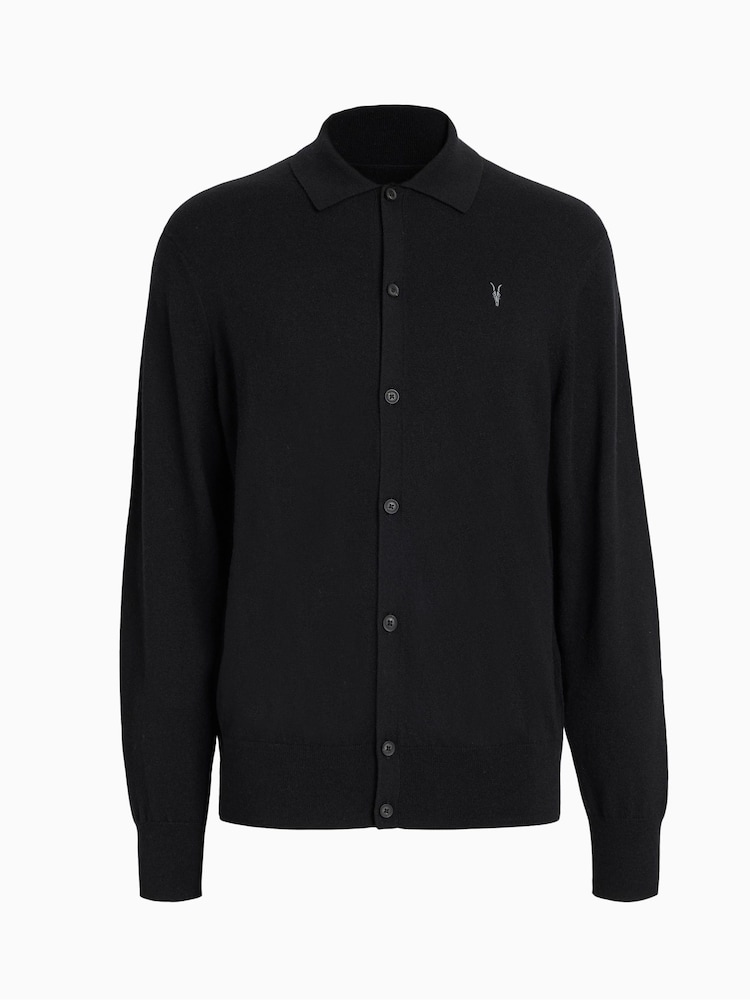 AllSaints Black Kilburn Cardigan - Image 6 of 6