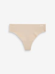 Under Armour Blush Pink No Show Pure Stretch Thongs 3 Pack - Image 3 of 4