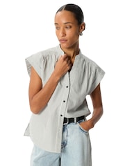 Whistles White Seersucker Stripe Shirt - Image 1 of 1