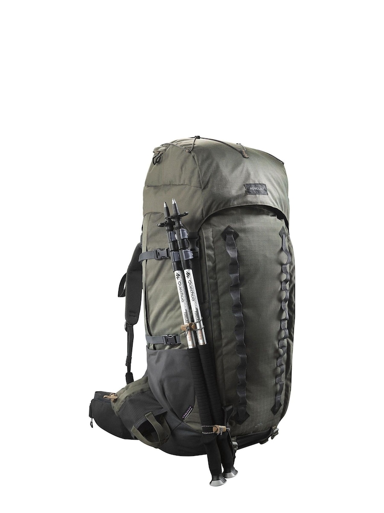Decathlon Green Mens Mountain Trekking Rucksack Trek 900 90+10L Forclaz - Image 1 of 5